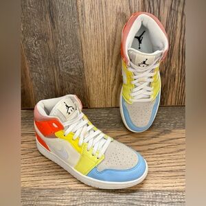 Nike Air Jordan 1 Mid “To My First Coach” Sneakers Women’s Size 8 VERY GOOD!